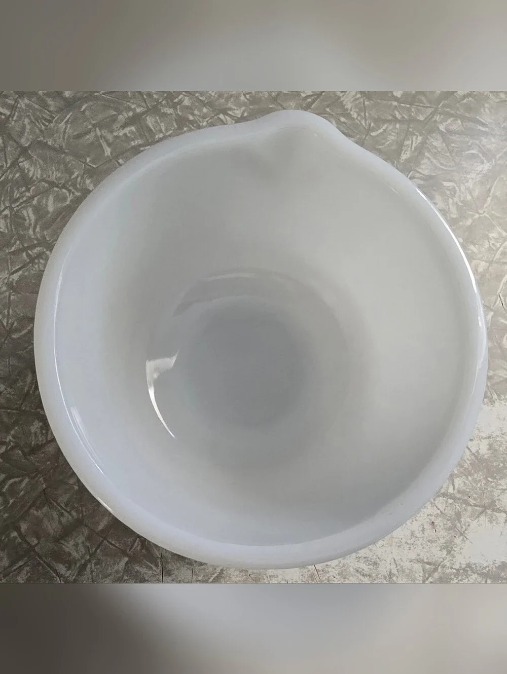 Vintage Glasbake Sunbeam Milk Glass Mixing Bowl